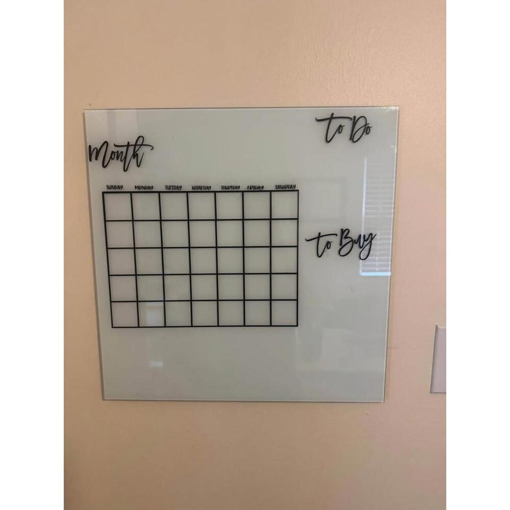 acrylic calendar with markers